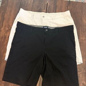 Chaps Classic Black and White Shorts Duo